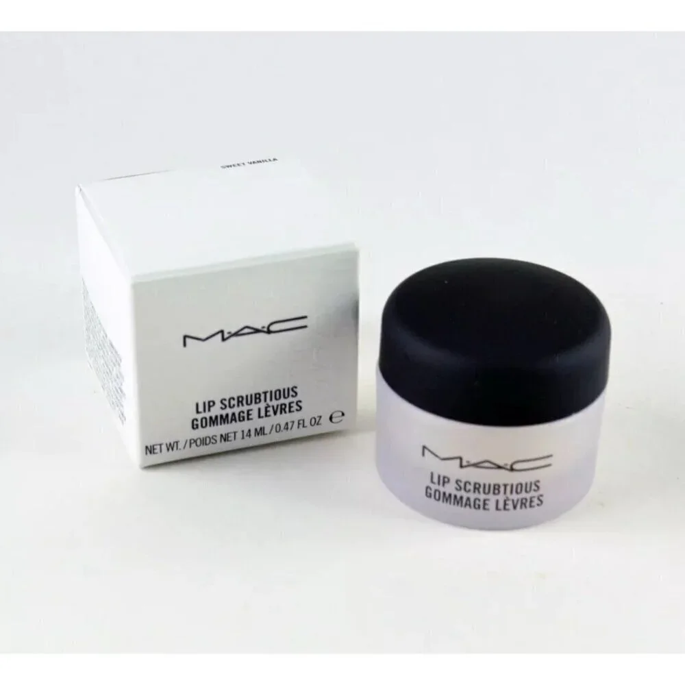 M.A.C. Lip Scrubtious Sugar-Based Exfoliator Sweet Vanilla 0.4 oz, New